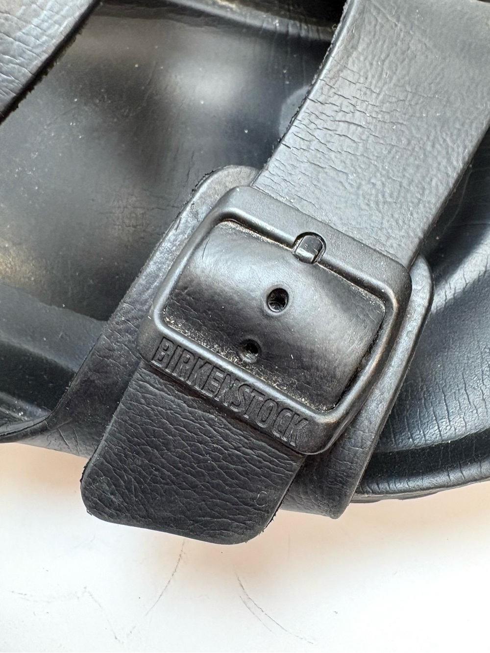 Birkenstock Men’s Black EVA Rubber Sandals | 46 - Picture 4 of 11